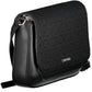 Elegant Black Shoulder Bag with Contrasting Details