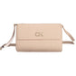 Elegant Pink Shoulder Bag with Contrasting Details