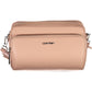 Elegant Pink Shoulder Bag with Logo Detail