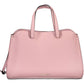 Chic Pink Handbag with Trendy Logo Detail