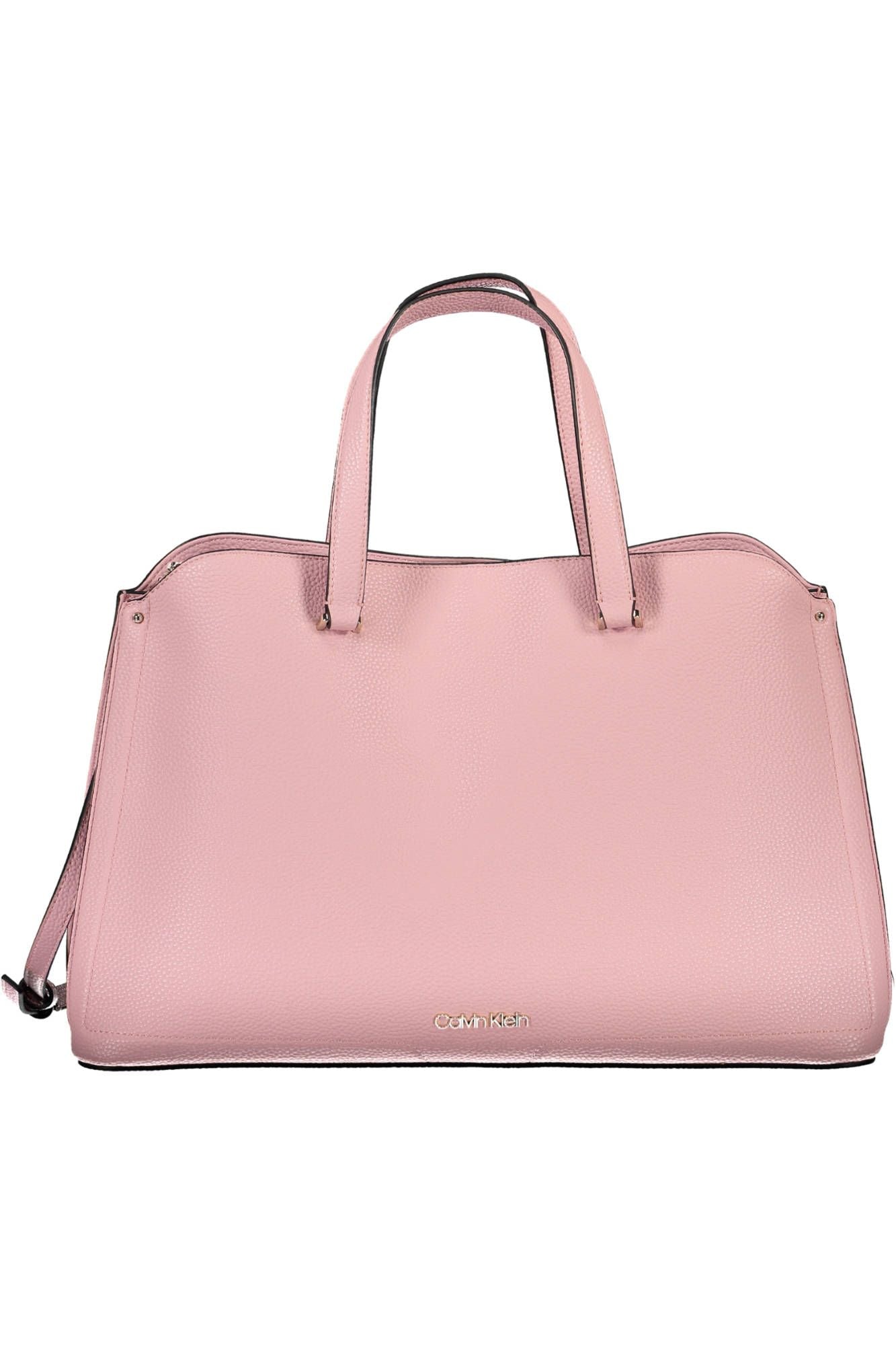 Chic Pink Handbag with Trendy Logo Detail