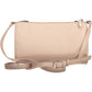 Elegant Pink Shoulder Bag with Contrasting Details