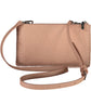 Chic Pink Dual Compartment Shoulder Bag