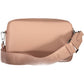 Elegant Pink Shoulder Bag with Logo Detail