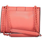 Chic Pink Shoulder Bag with Magnet Closure