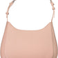 Chic Pink Shoulder Bag with Contrasting Details