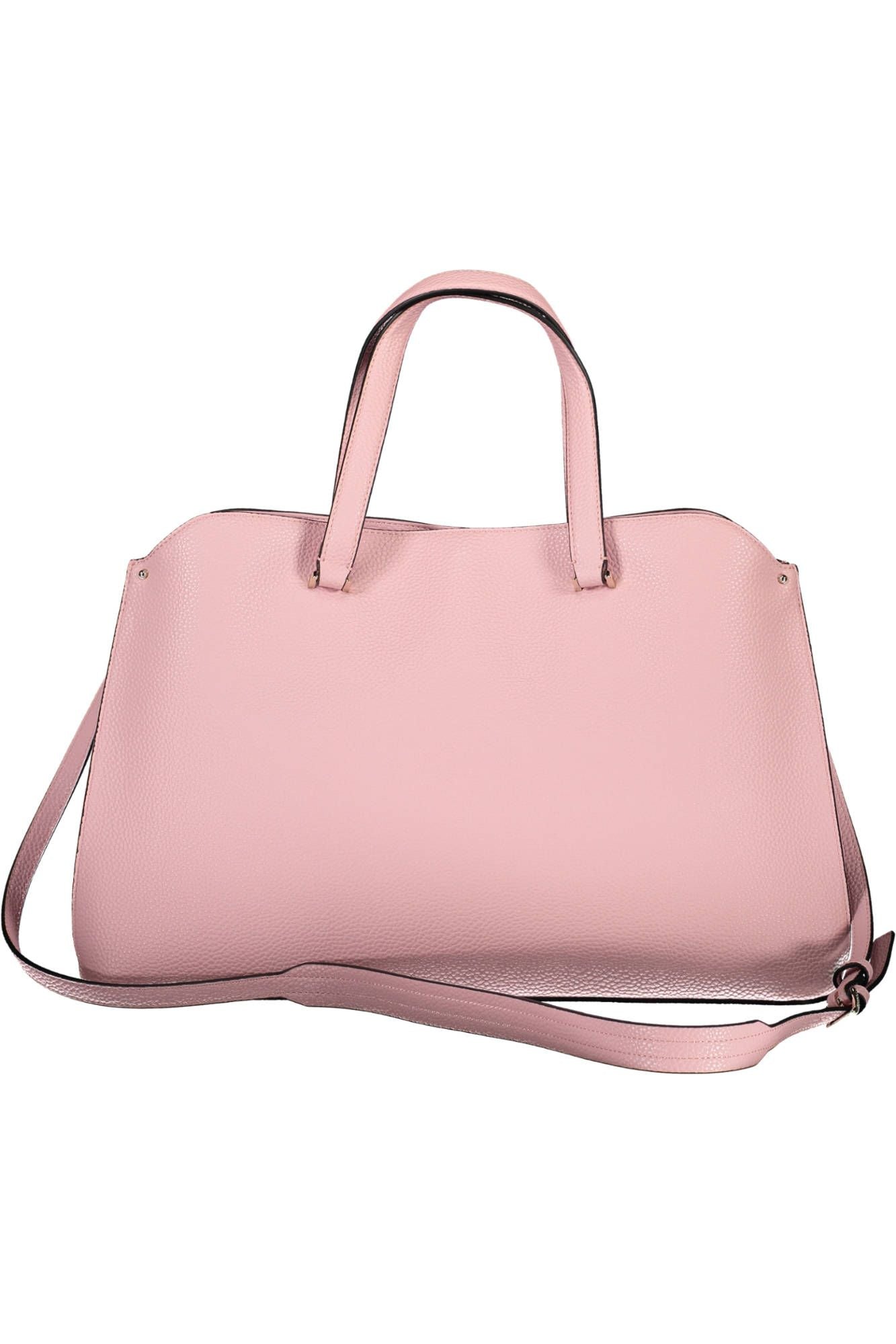 Chic Pink Handbag with Trendy Logo Detail