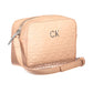 Chic Pink Shoulder Bag with Contrasting Details