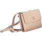 Elegant Pink Shoulder Bag with Contrasting Details