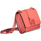 Chic Pink Shoulder Bag with Magnet Closure