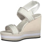 Chic White Ankle-Strap Wedge Sandals
