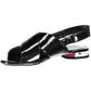Chic Cross-Front Flat Sandals in Sleek Black