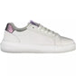 Chic White Lace-Up Sneakers with Logo Detail