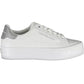 Chic White Contrasting Sneakers