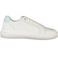 Chic White Lace-Up Sneakers with Logo Detail