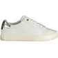 Elegant White Contrast Lace-Up Sneakers