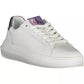 Chic White Lace-Up Sneakers with Logo Detail