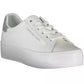 Chic White Contrasting Sneakers