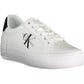 Chic White Lace-Up Sneakers with Eco-Friendly Twist