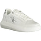 Chic White Contrasting Lace-Up Sneakers