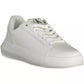 Elegant White Lace-Up Sport Sneakers