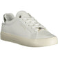 Elegant White Contrast Lace-Up Sneakers