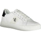 Chic White Nylon Sneakers with Logo Detail