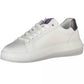 Chic White Lace-Up Sneakers with Logo Detail