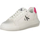 Eco-Conscious White Sneakers with Logo Accent