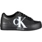 Eco-Conscious Lace-Up Sneakers in Sleek Black