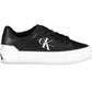 Eco-Chic Black Sneakers with Bold Contrasts