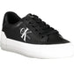 Eco-Chic Black Sneakers with Bold Contrasts