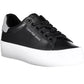 Eco-Conscious Lace-Up Sneakers in Black