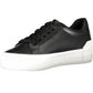 Eco-Chic Black Sneakers with Bold Contrasts