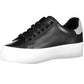 Eco-Conscious Lace-Up Sneakers in Black