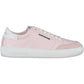 Chic Pink Polyester Sneakers with Logo Detail