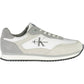 Sleek White Sports Sneakers with Contrasting Details