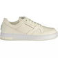 Sleek White Sporty Sneakers with Eco-Conscious Twist