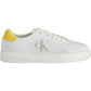 Sleek White Sporty Sneakers with Contrasting Details