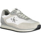 Sleek White Sports Sneakers with Contrasting Details