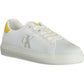 Sleek White Sporty Sneakers with Contrasting Details