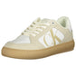 Eco-Conscious White Sneakers with Contrasting Details