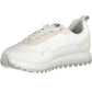 Eco-Conscious White Sneakers with Logo Detail