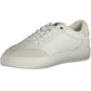 Sleek White Sports Sneakers with Embroidery