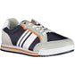 Sleek Blue Sports Sneakers with Contrast Details