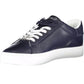 Chic Blue Sneakers with Contrasting Details