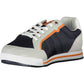 Sleek Blue Sports Sneakers with Contrast Details