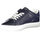 Sleek Blue Sneakers with Contrasting Details