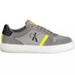 Sleek Gray Sneakers with Bold Details