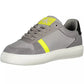 Sleek Gray Sneakers with Bold Details
